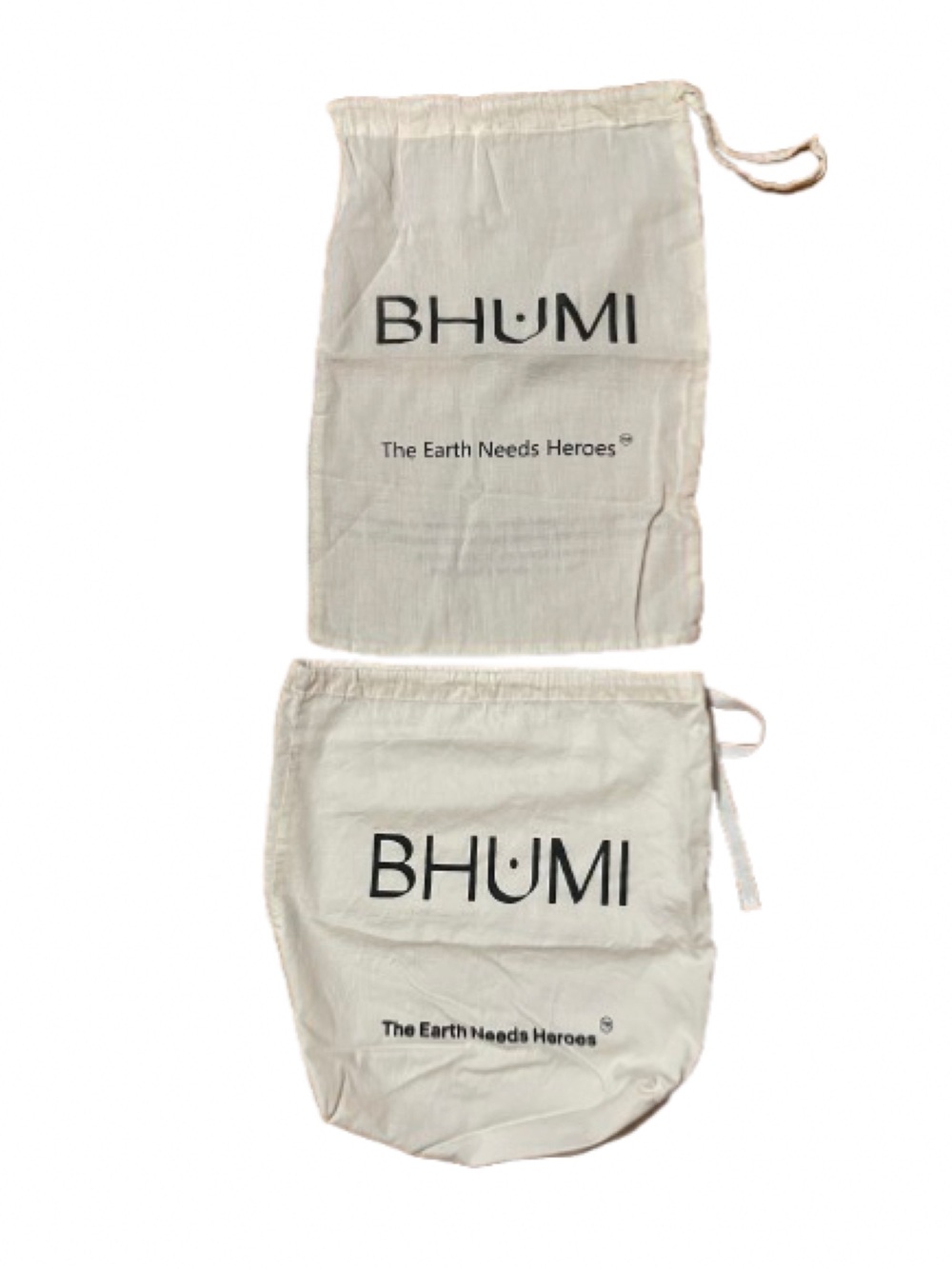 BHUMI Organic Cotton Dust Bags Set of 2